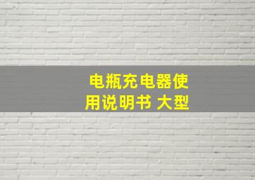 电瓶充电器使用说明书 大型